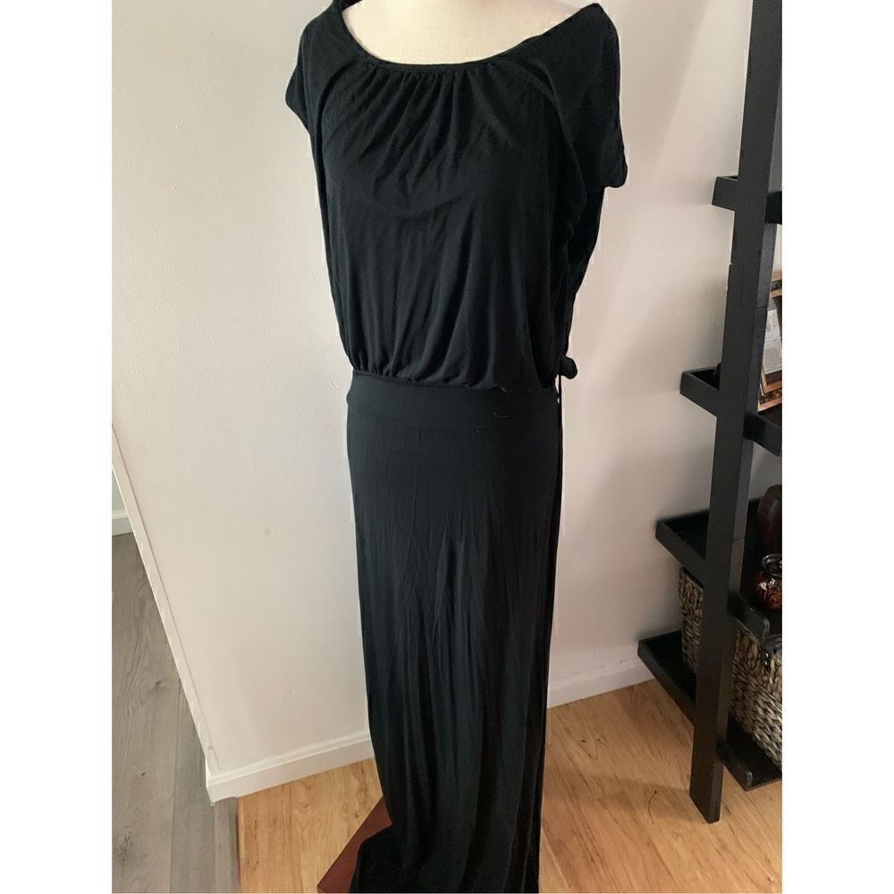 Feliciti and coco black maxi dress long size large
